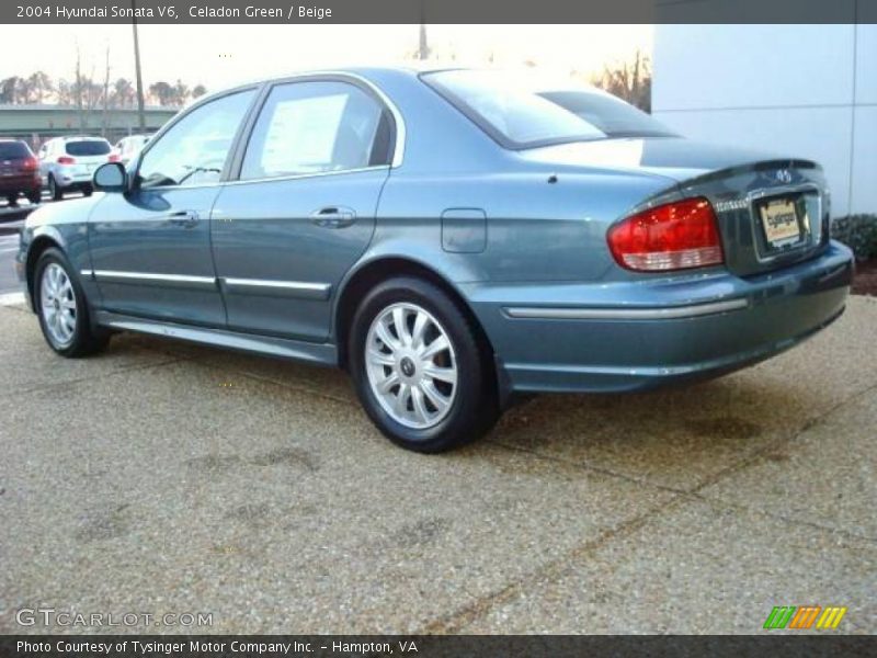 Celadon Green / Beige 2004 Hyundai Sonata V6