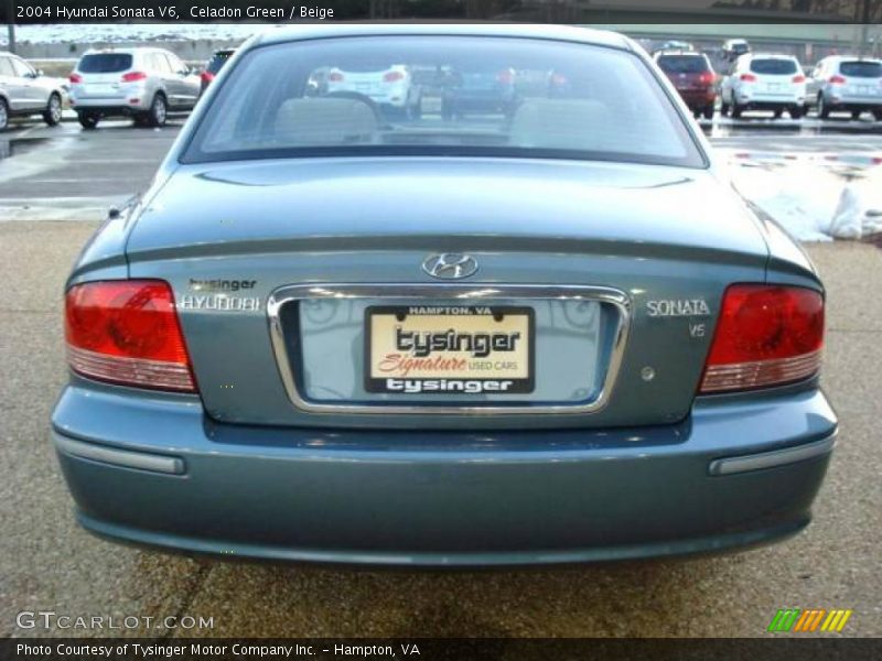 Celadon Green / Beige 2004 Hyundai Sonata V6