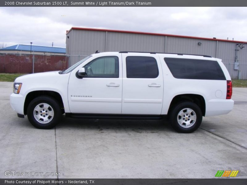 Summit White / Light Titanium/Dark Titanium 2008 Chevrolet Suburban 1500 LT