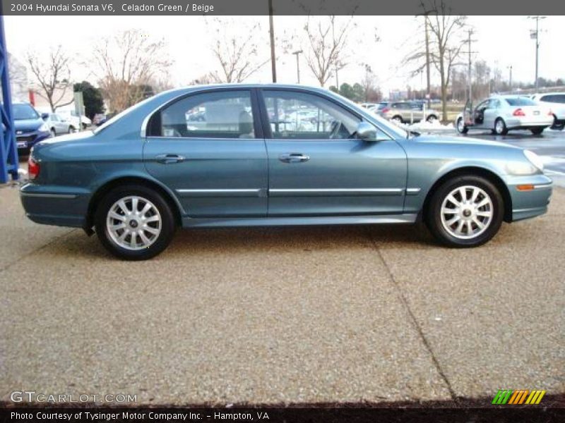 Celadon Green / Beige 2004 Hyundai Sonata V6