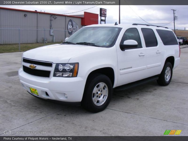 Summit White / Light Titanium/Dark Titanium 2008 Chevrolet Suburban 1500 LT