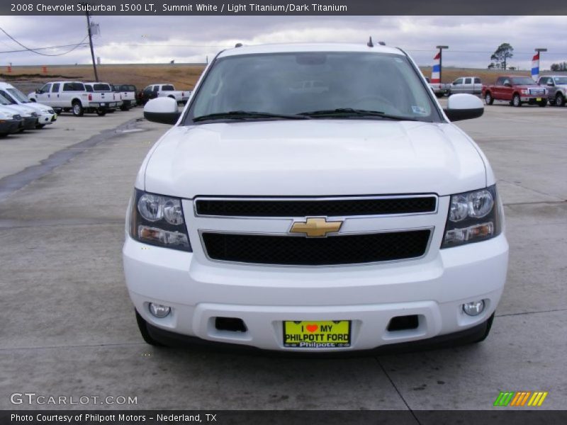 Summit White / Light Titanium/Dark Titanium 2008 Chevrolet Suburban 1500 LT
