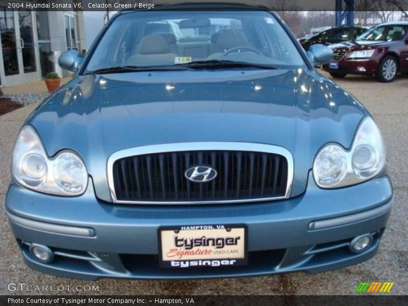 Celadon Green / Beige 2004 Hyundai Sonata V6
