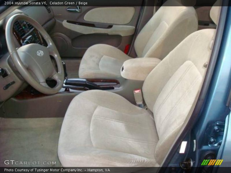 Celadon Green / Beige 2004 Hyundai Sonata V6