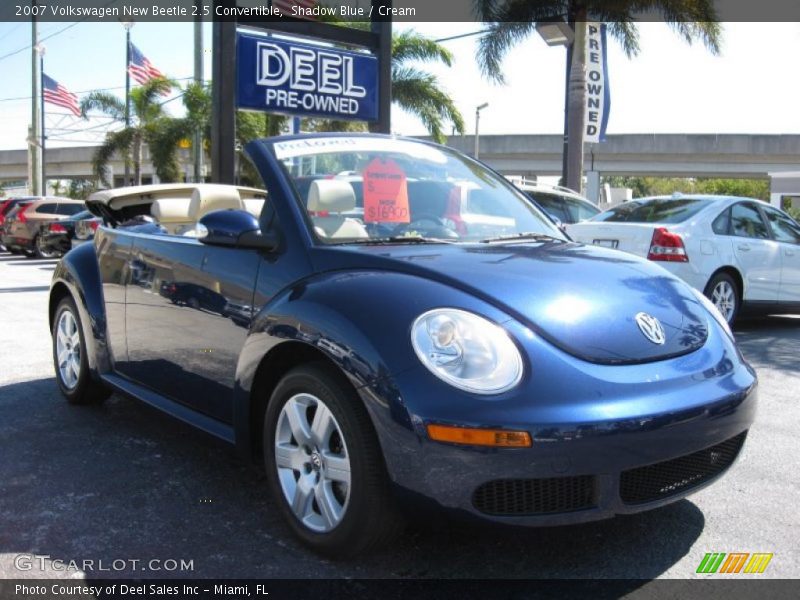 Shadow Blue / Cream 2007 Volkswagen New Beetle 2.5 Convertible