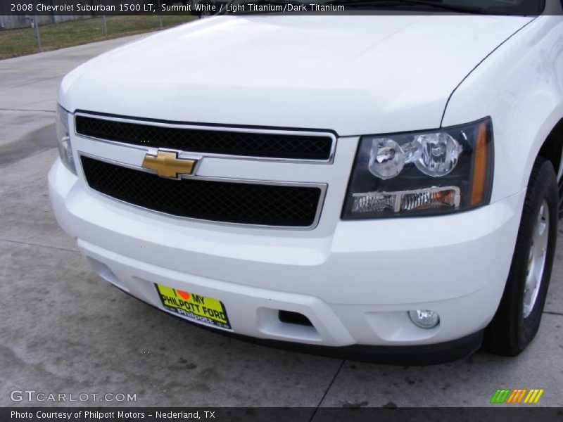 Summit White / Light Titanium/Dark Titanium 2008 Chevrolet Suburban 1500 LT
