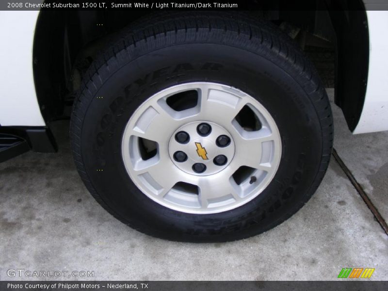 Summit White / Light Titanium/Dark Titanium 2008 Chevrolet Suburban 1500 LT