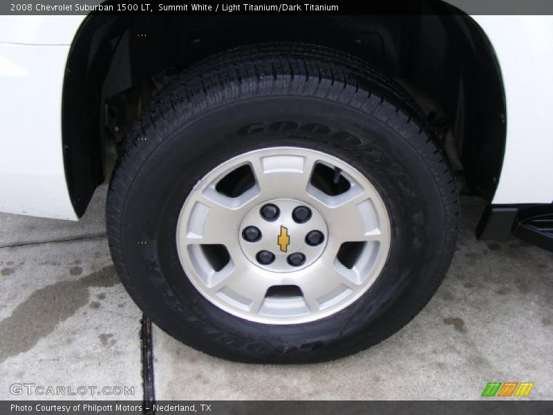 Summit White / Light Titanium/Dark Titanium 2008 Chevrolet Suburban 1500 LT