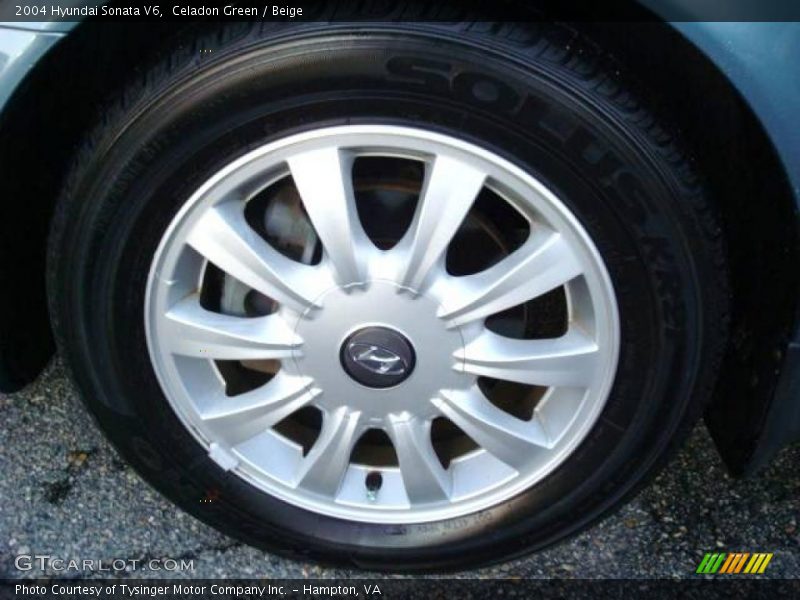 Celadon Green / Beige 2004 Hyundai Sonata V6
