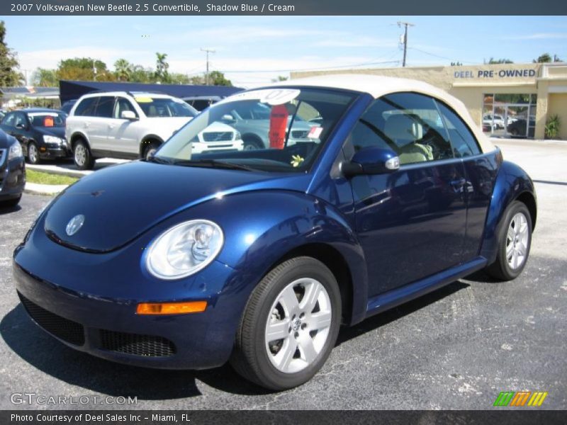 Shadow Blue / Cream 2007 Volkswagen New Beetle 2.5 Convertible