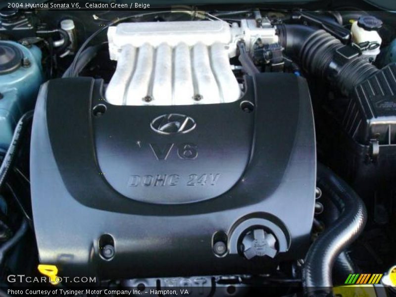 Celadon Green / Beige 2004 Hyundai Sonata V6