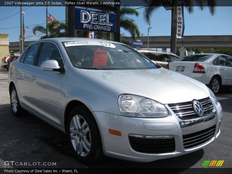 Reflex Silver Metallic / Anthracite 2007 Volkswagen Jetta 2.5 Sedan