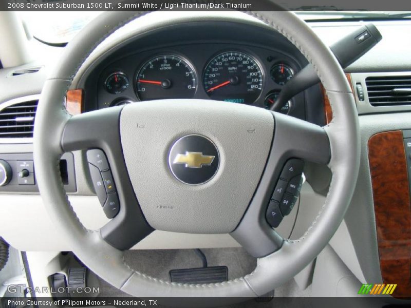 Summit White / Light Titanium/Dark Titanium 2008 Chevrolet Suburban 1500 LT