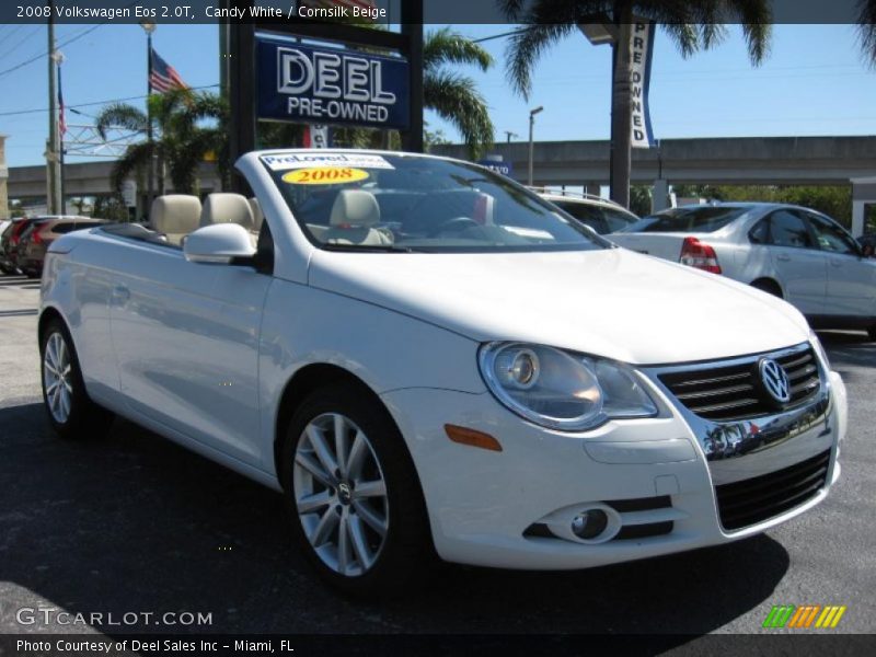 Candy White / Cornsilk Beige 2008 Volkswagen Eos 2.0T
