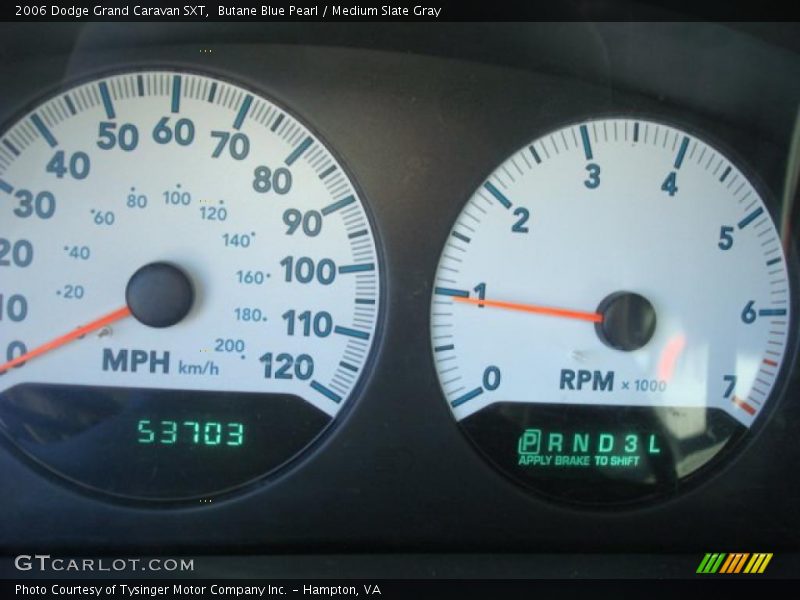 Butane Blue Pearl / Medium Slate Gray 2006 Dodge Grand Caravan SXT