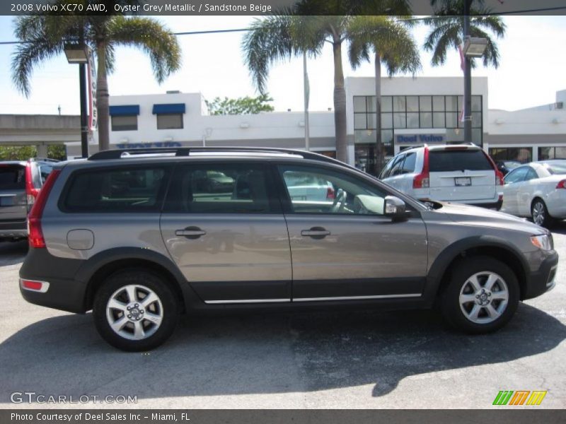Oyster Grey Metallic / Sandstone Beige 2008 Volvo XC70 AWD