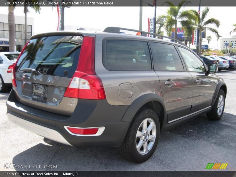 Oyster Grey Metallic / Sandstone Beige 2008 Volvo XC70 AWD