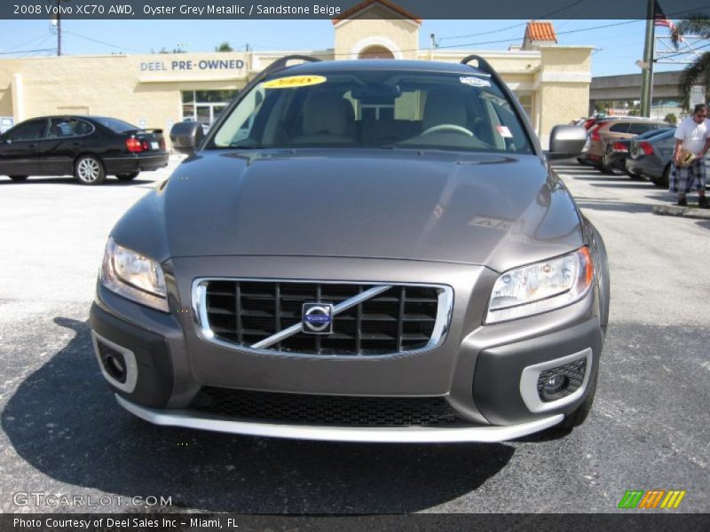 Oyster Grey Metallic / Sandstone Beige 2008 Volvo XC70 AWD