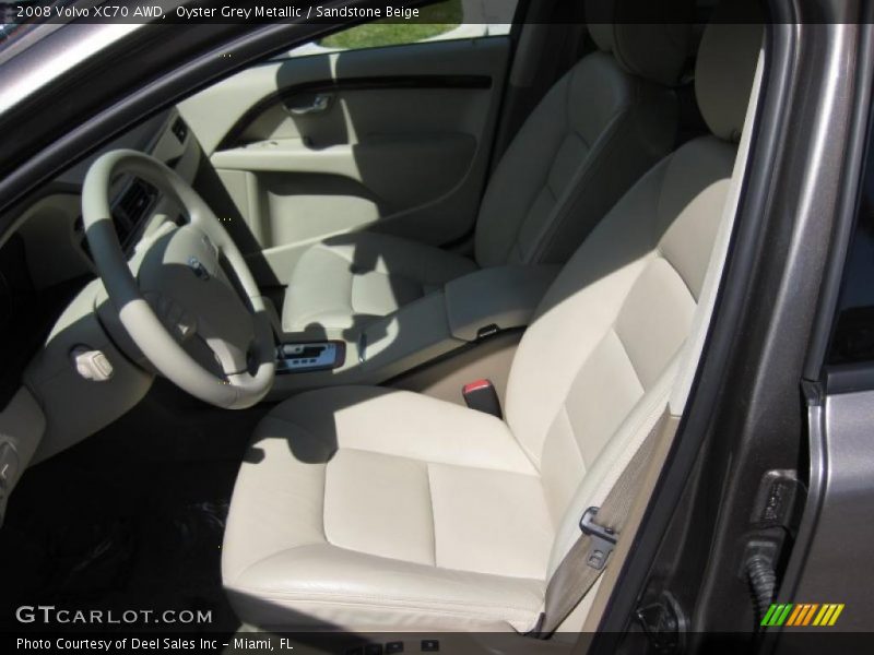 Oyster Grey Metallic / Sandstone Beige 2008 Volvo XC70 AWD