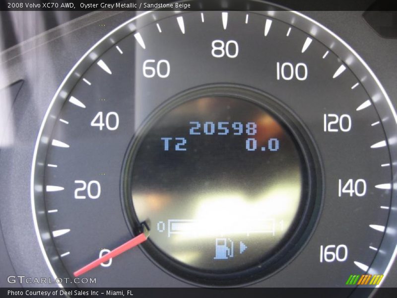 Oyster Grey Metallic / Sandstone Beige 2008 Volvo XC70 AWD