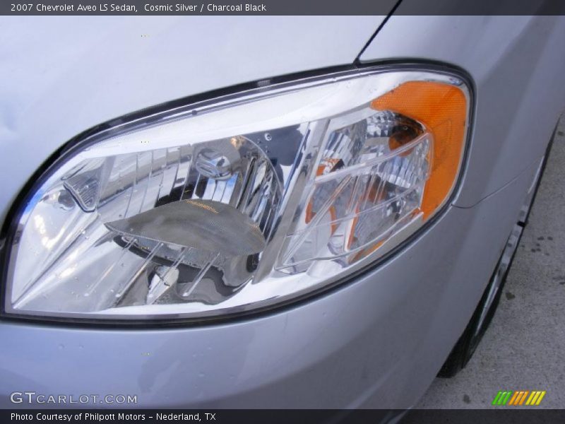 Cosmic Silver / Charcoal Black 2007 Chevrolet Aveo LS Sedan