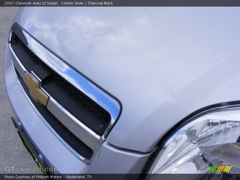 Cosmic Silver / Charcoal Black 2007 Chevrolet Aveo LS Sedan