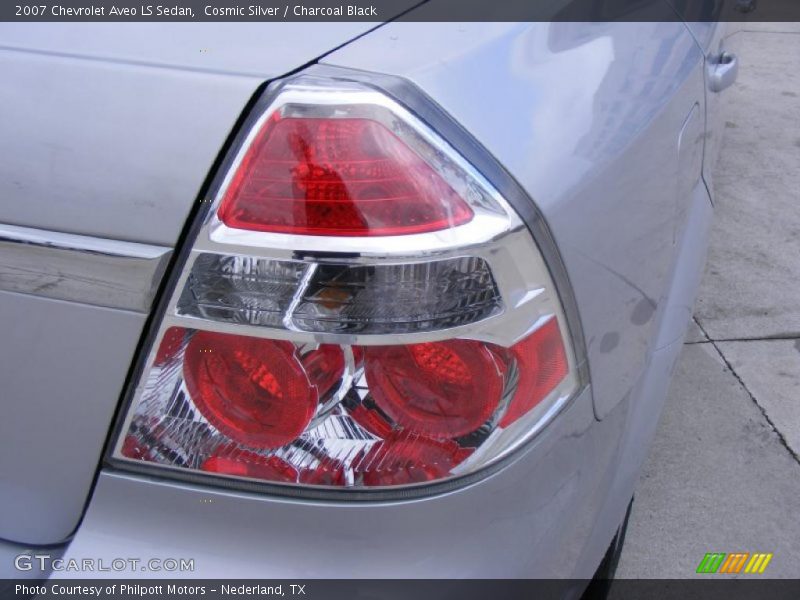 Cosmic Silver / Charcoal Black 2007 Chevrolet Aveo LS Sedan