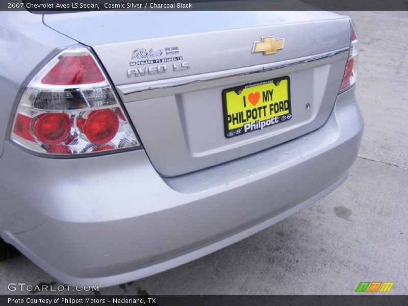 Cosmic Silver / Charcoal Black 2007 Chevrolet Aveo LS Sedan