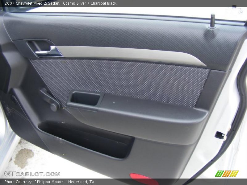 Cosmic Silver / Charcoal Black 2007 Chevrolet Aveo LS Sedan