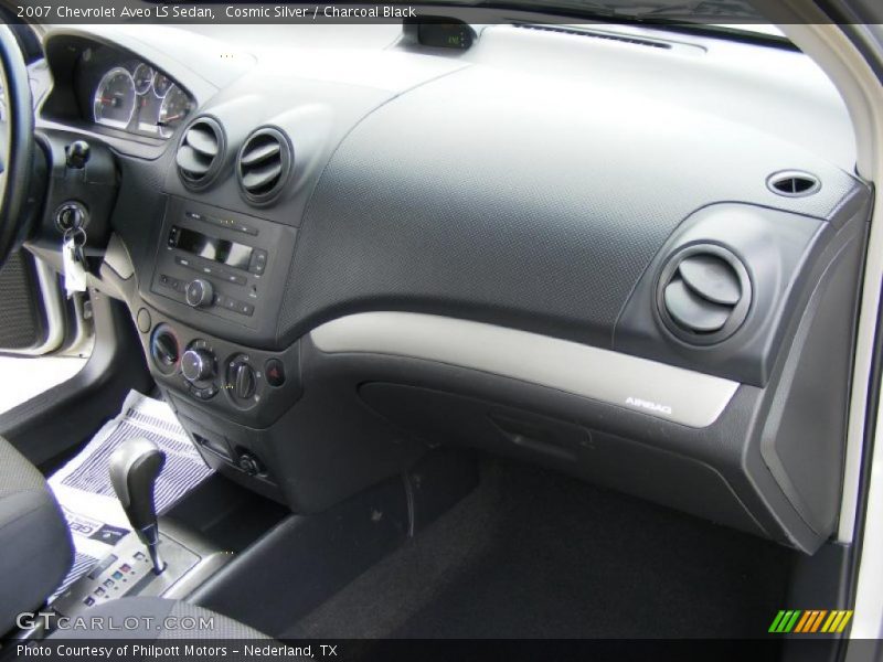 Cosmic Silver / Charcoal Black 2007 Chevrolet Aveo LS Sedan