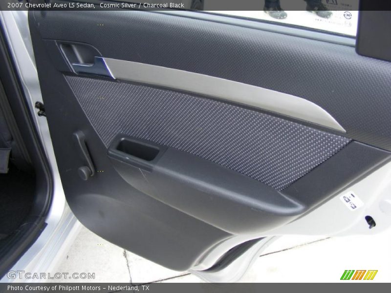 Cosmic Silver / Charcoal Black 2007 Chevrolet Aveo LS Sedan