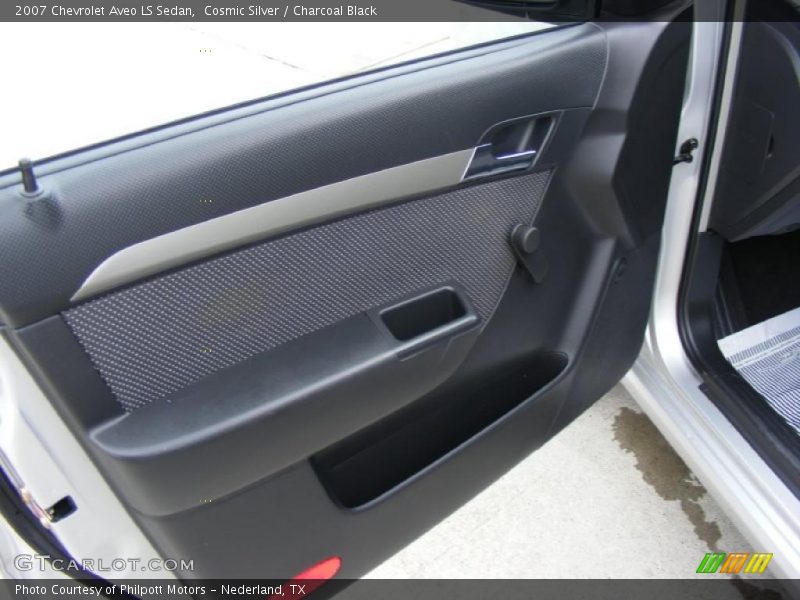 Cosmic Silver / Charcoal Black 2007 Chevrolet Aveo LS Sedan