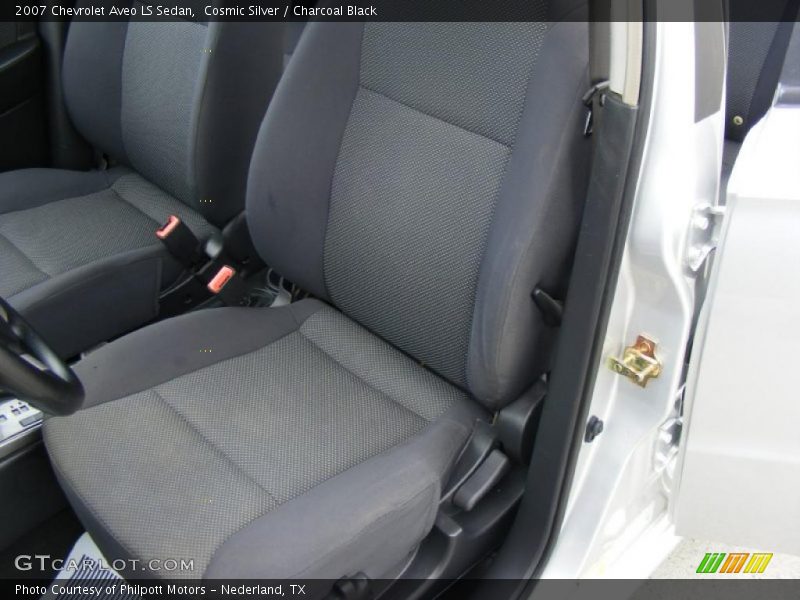 Cosmic Silver / Charcoal Black 2007 Chevrolet Aveo LS Sedan
