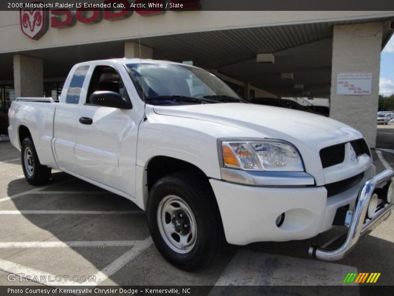 Arctic White / Slate 2008 Mitsubishi Raider LS Extended Cab