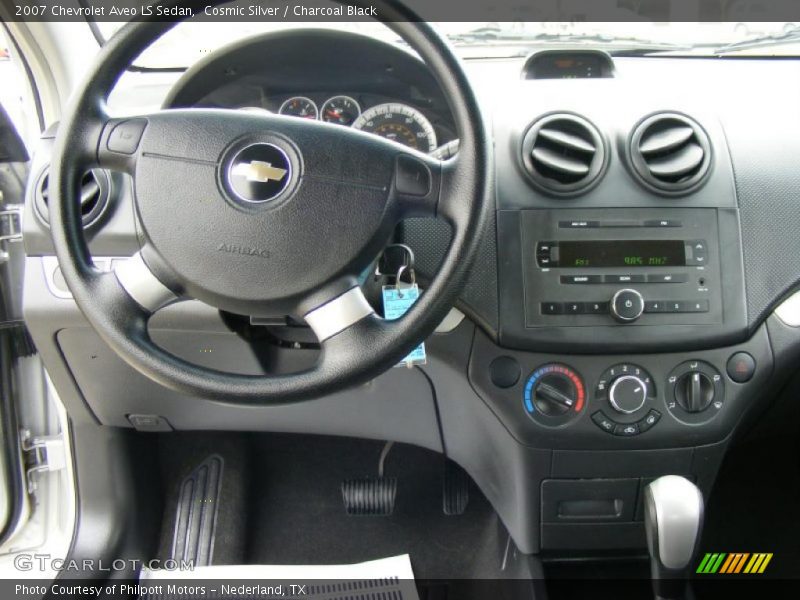 Cosmic Silver / Charcoal Black 2007 Chevrolet Aveo LS Sedan