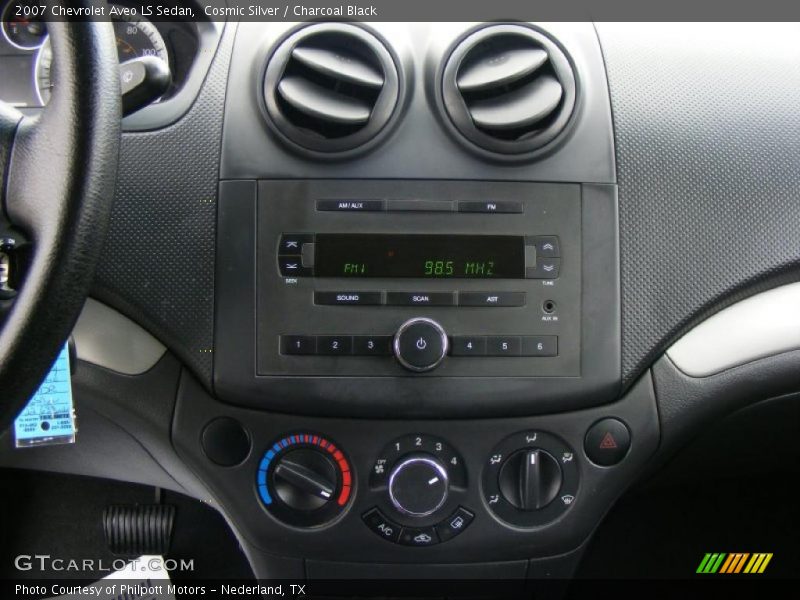 Cosmic Silver / Charcoal Black 2007 Chevrolet Aveo LS Sedan