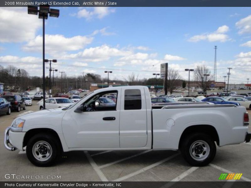 Arctic White / Slate 2008 Mitsubishi Raider LS Extended Cab