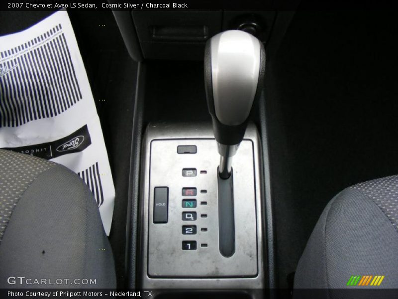 Cosmic Silver / Charcoal Black 2007 Chevrolet Aveo LS Sedan