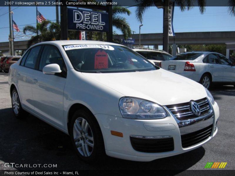 Campanella White / Anthracite 2007 Volkswagen Jetta 2.5 Sedan