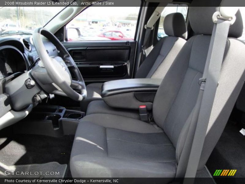 Arctic White / Slate 2008 Mitsubishi Raider LS Extended Cab