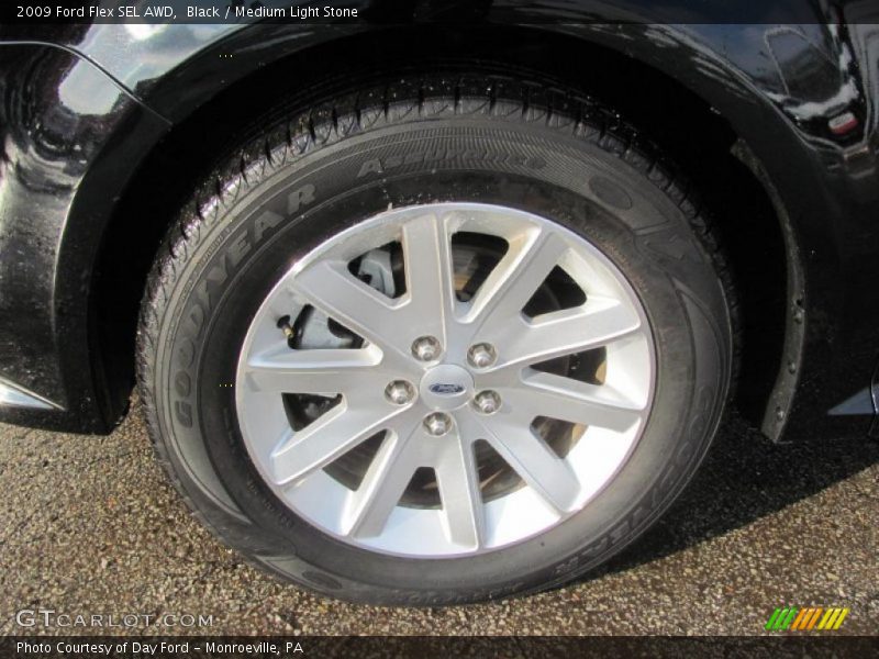 Black / Medium Light Stone 2009 Ford Flex SEL AWD