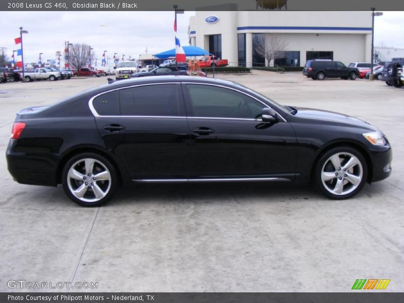 Obsidian Black / Black 2008 Lexus GS 460