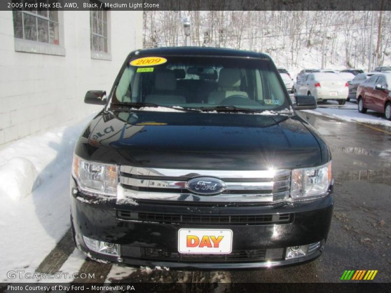 Black / Medium Light Stone 2009 Ford Flex SEL AWD