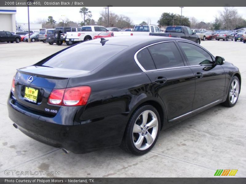 Obsidian Black / Black 2008 Lexus GS 460