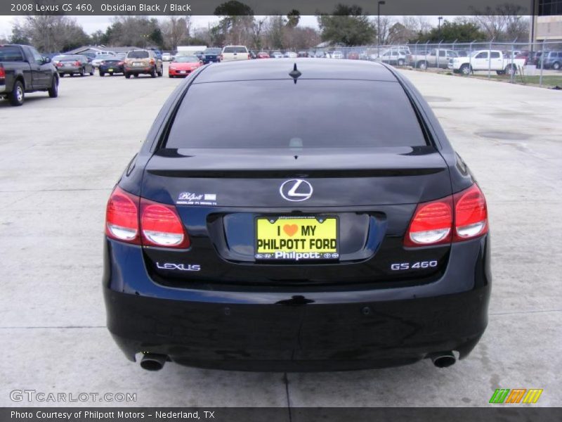 Obsidian Black / Black 2008 Lexus GS 460