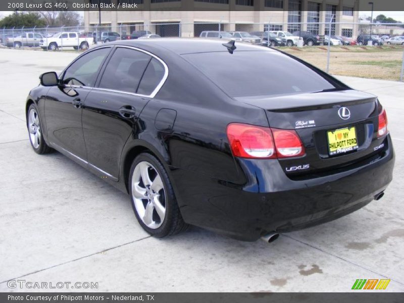 Obsidian Black / Black 2008 Lexus GS 460