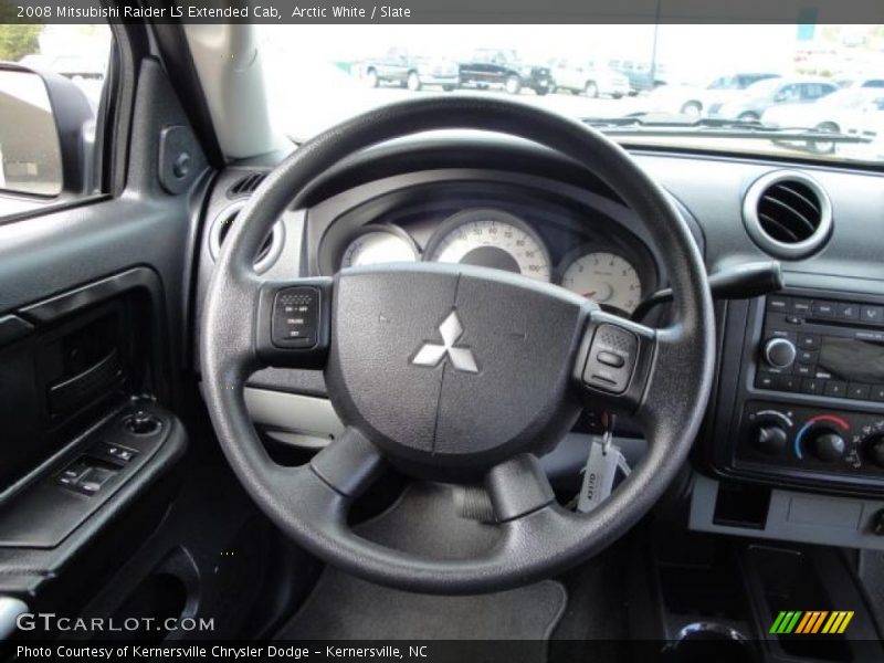 Arctic White / Slate 2008 Mitsubishi Raider LS Extended Cab