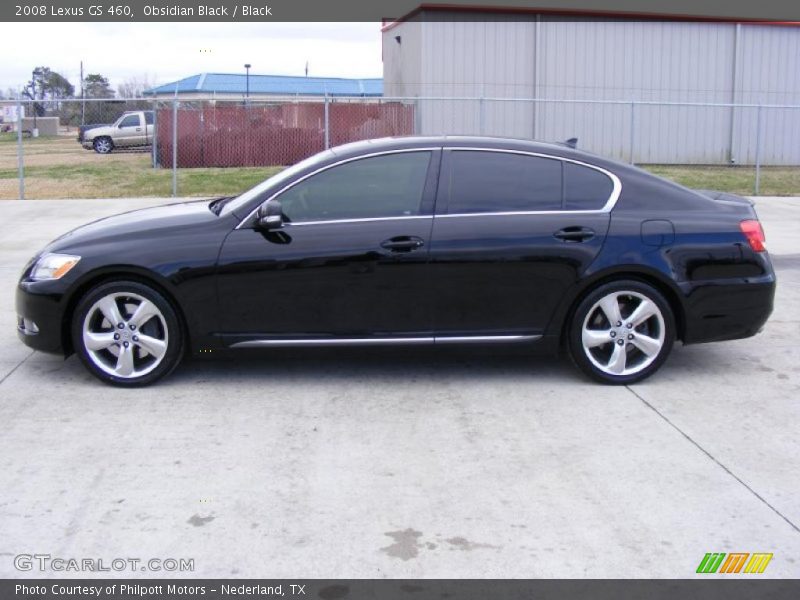 Obsidian Black / Black 2008 Lexus GS 460