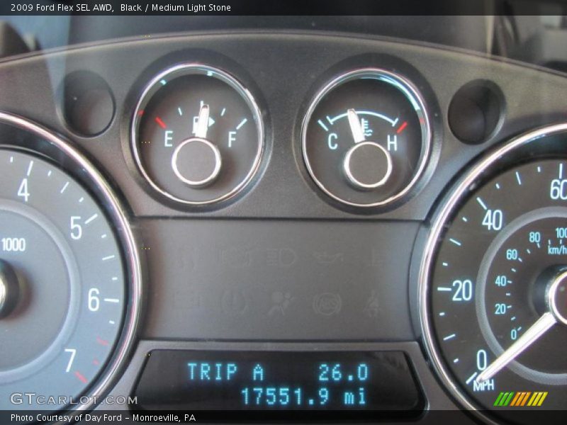 Black / Medium Light Stone 2009 Ford Flex SEL AWD