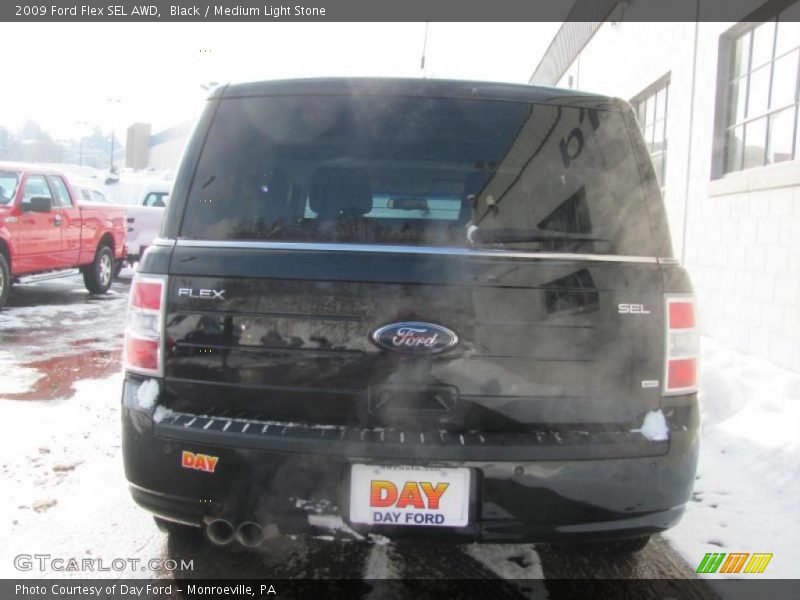 Black / Medium Light Stone 2009 Ford Flex SEL AWD